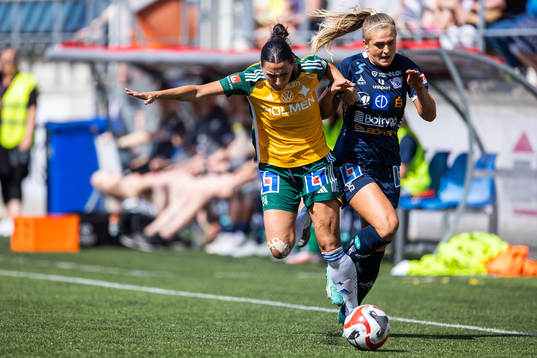IFK Norrköpings Irma Cajlakovic och Linköpings Lisa Björk