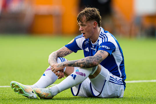Birk Risa of Molde in pain