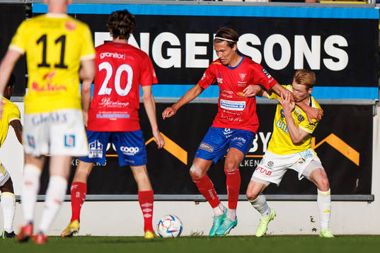 Tvååkers Noah Johansson och Falkenbergs Linus Borgström