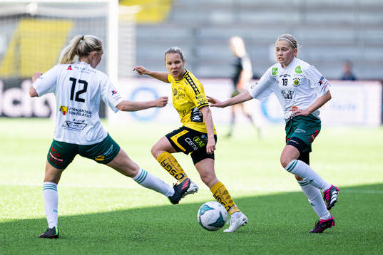 Elfsborgs Linda Westberg Carlsson och Rådas Hedda Sabel-Andersson