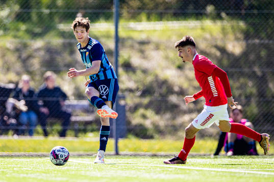 Djurgårdens Philip Rolke och Kalmars Leon Isa