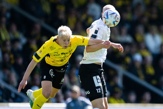 Mjällbys Otto Rosengren och Häckens Valgeir Fridriksson