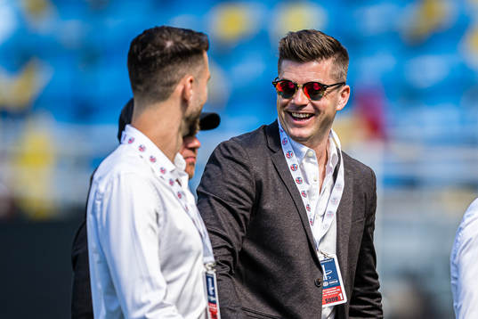 Pål Andre Helland of Lillestrøm ahead of the cup final between Brann and Lillestrøm on May 20, 2023 in Oslo.