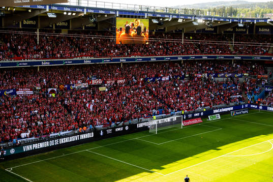  General interior view of Ullevaal stadion ahead of the cup final between Brann and Lillestrøm on May 20, 2023 in Oslo. 