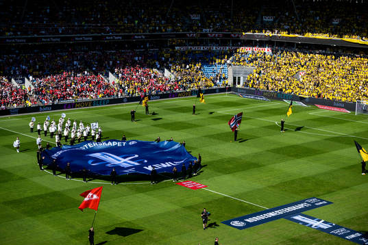  General interior view of Ullevaal stadion ahead of the cup final between Brann and Lillestrøm on May 20, 2023 in Oslo. 