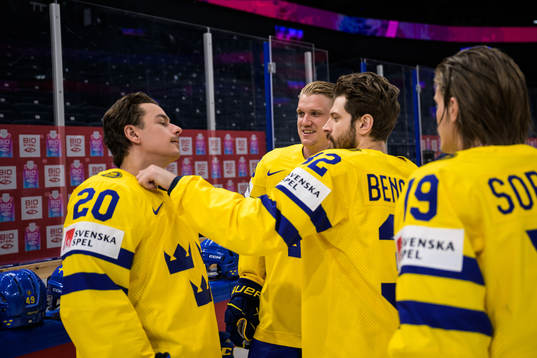 André Petersson, Jakob Silfverberg, Lukas Bengtsson and