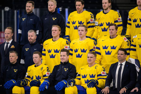 Physiotherapist Markus Hast, video coach Adam Almqvist,