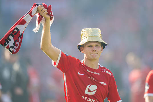 David Møller Wolfe of Brann celebrates