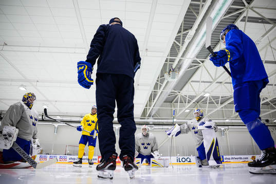Goaltender Lars Johansson, André Petersson, goaltender