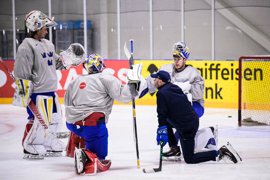 Goaltenders Jacob Johansson, Lars Johansson and Jesper