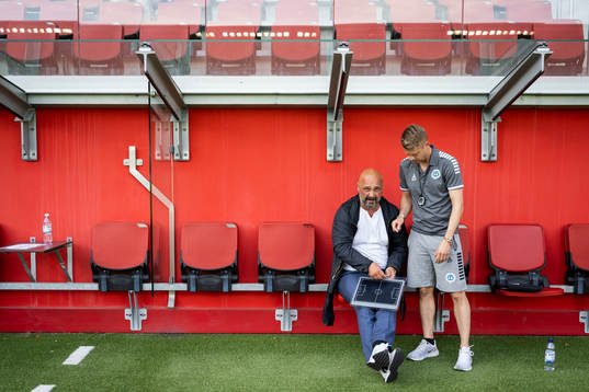 Utsiktens manager Bosko Orovic och assisterande tränare