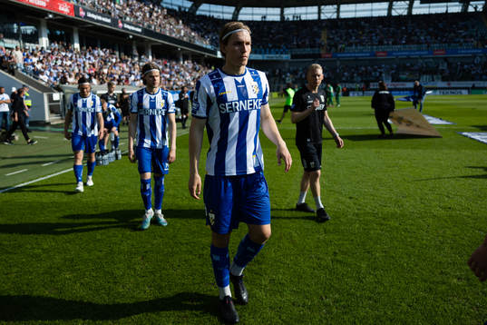IFK Göteborgs Johan Bångsbo innan  fotbollsmatchen i Allsvenskan mellan IFK Göteborg och Hammarby den 21 maj 2023 i Göteborg. 