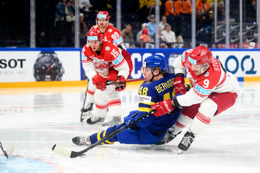 Jonatan Berggren of Sweden and Frederik Storm of Denmark