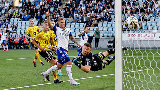 IFK Norrköpings Marco Lund Nielsen jublar