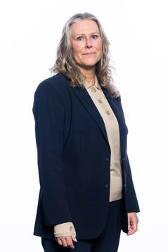 Nina Lindström från Svenska fotbollförbundets styrelse poserar för ett porträtt den 23 maj 2023 i Stockholm. 