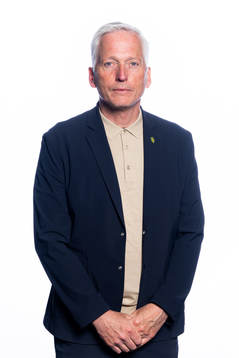 Håkan Sjöstrand från Svenska fotbollförbundets styrelse poserar för ett porträtt den 23 maj 2023 i Stockholm. 