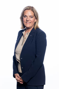 Annika Grälls från Svenska fotbollförbundets styrelse poserar för ett porträtt den 23 maj 2023 i Stockholm. 