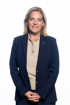 Annika Grälls från Svenska fotbollförbundets styrelse poserar för ett porträtt den 23 maj 2023 i Stockholm. 