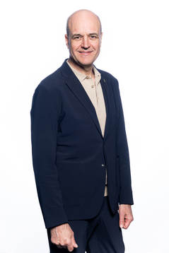 Fredrik Reinfeldt, ordförande i Svenska fotbollförbundets styrelse, poserar för ett porträtt den 23 maj 2023 i Stockholm. 