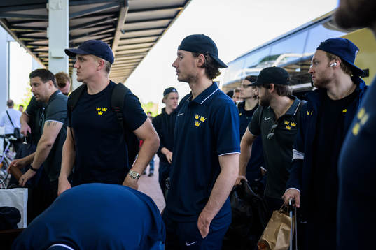 Jakob Silfverberg, goaltender Jacob Johansson and Alexander