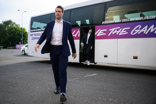 Patrik Nemeth of Sweden arrives to the arena for the 2023