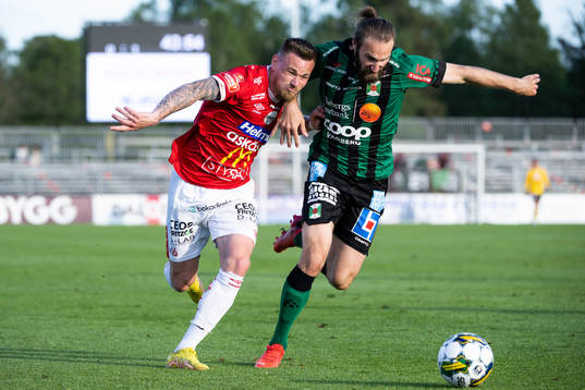 Degerfors Rasmus Örqvist och Varbergs Oskar Sverrisson