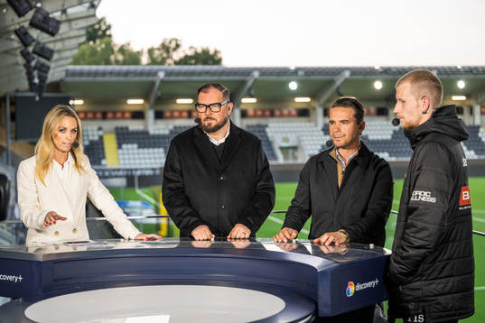 Discovery+ Karin Frick, Alexander Axén, expert, och Nordin