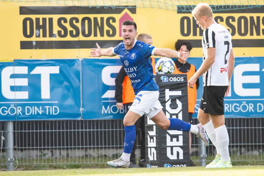Trelleborgs Haris Brkic jublar