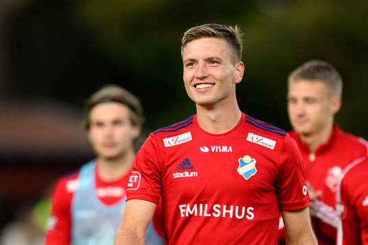 Östers Runar Thor Sigurgeirsson jublar