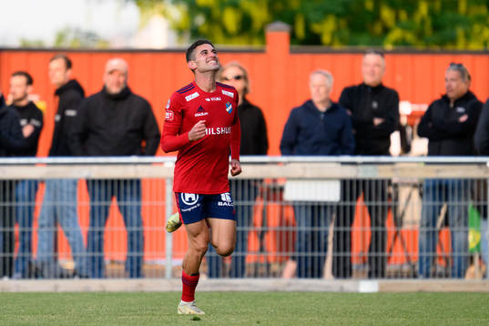 Östers Ahmed Bonnah jublar