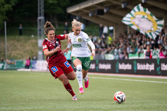 IFK Norrköpings Shannon Woeller och Hammarbys Matilda