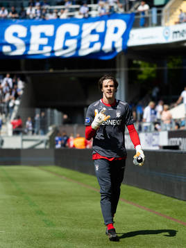 IFK Göteborgs målvakt Adam Benediktsson innan