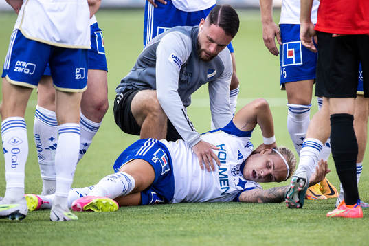 IFK Norrköpings Arnor Sigurdsson har ont
