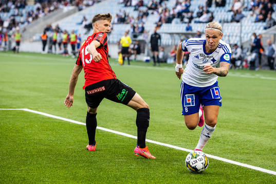Brommapojkarnas Samuel Leach Holm och IFK Norrköpings