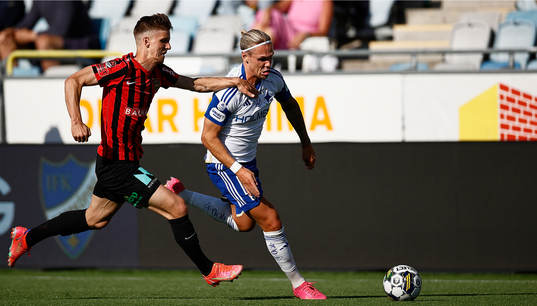 Brommapojkarnas Samuel Leach Holm och IFK Norrköpings