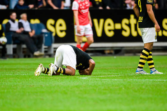 AIKs Abdussalam Magashy jublar efter han gjort 1-1
