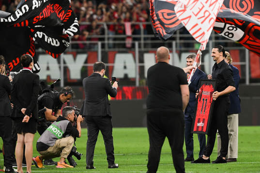 Zlatan Ibrahimovic of AC Milan