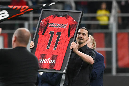 Zlatan Ibrahimovic of AC Milan