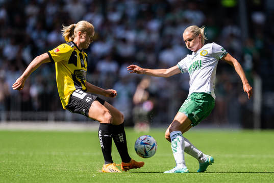 Häckens Julie Blakstad och Hammarbys Jonna Andersson