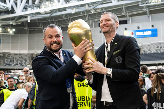 Hammarbys vice vd Markus Nilsson och vd Richard von Yxkull