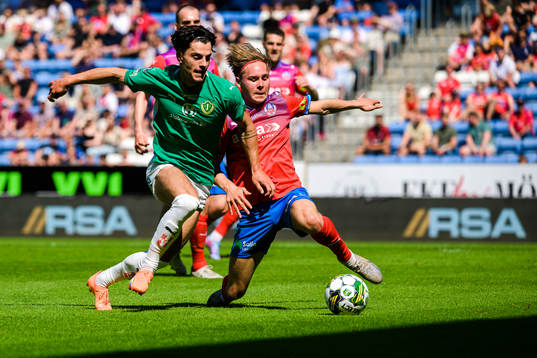 Jönköpings Södras Flamur Dzelili och Helsingborgs Simon