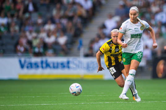 Häckens Julie Blakstad och Hammarbys Eva Nyström