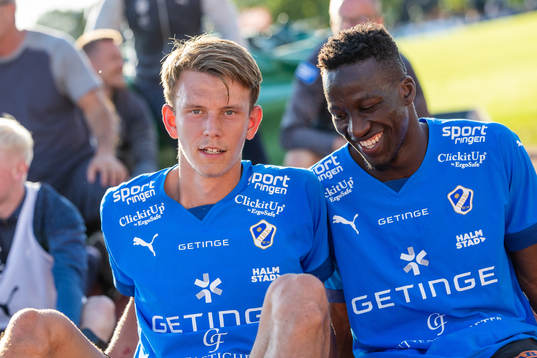 Halmstads Kazper Karlsson och Naeem Mohammed