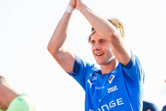Halmstads Erik Ahlstrand jublar