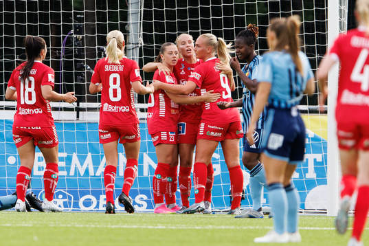 Linköpings spelare jublar efter 0-3