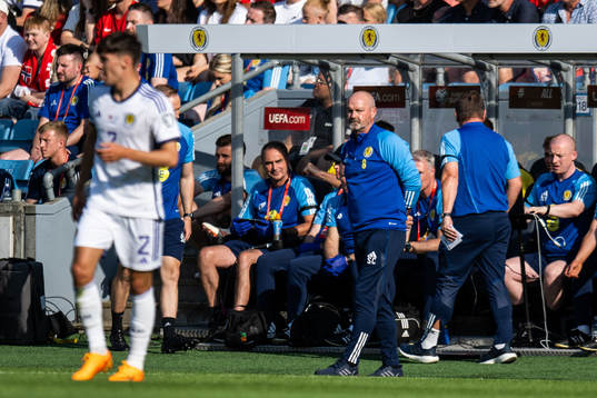 Head coach Steve Clarke of Scotland