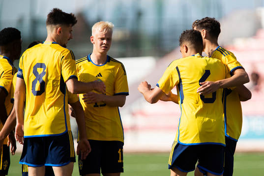 Armin Gigovic, Otto Rosengren and Yasin Ayari of Sweden
