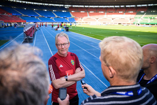 Scout Lasse Jacobsson of the Swedish national football team