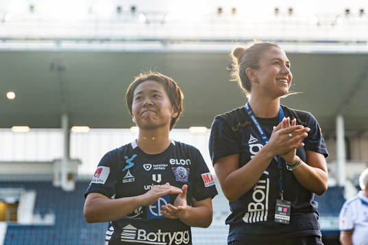 Linköpings Yuka Momiki jublar