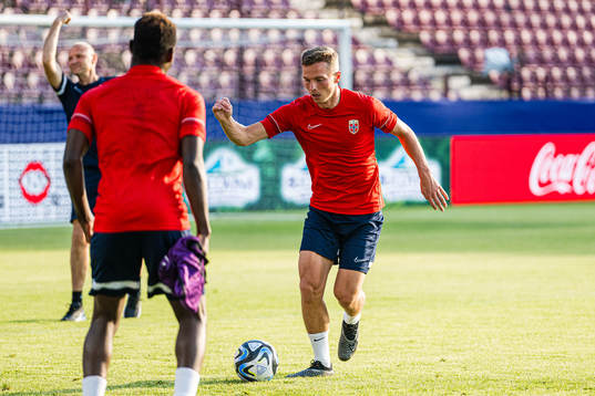 Johan Hove of the Norwegian under-21 national football team